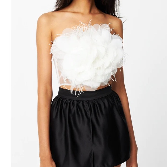 Par violet white floral top - Picture 1 of 2